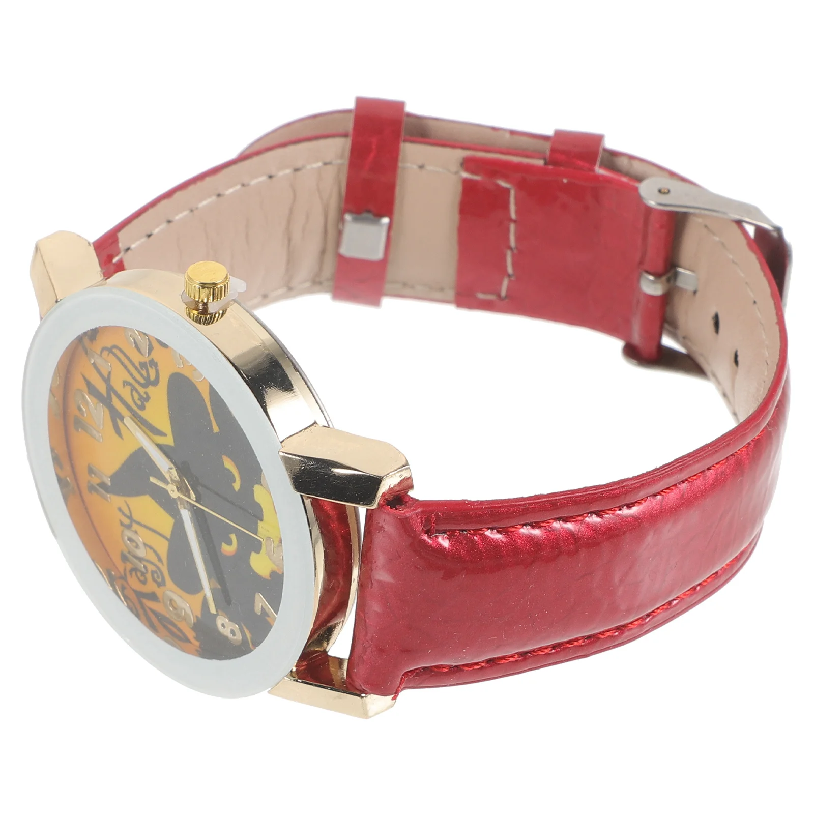 

Red Watch for Halloween Party Unisex Casual Quartz Timepiece with Adjustable Strap Accurate Stable Performance Gift Idea