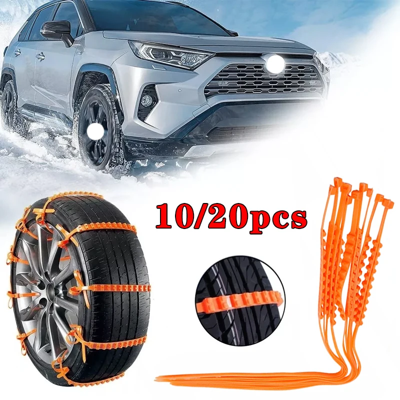 

10/20Pcs Anti Skid Snow Chains Car Winter Tire Wheels Chain Winter Outdoor Snow Tire Emergency Anti-Skid Auto Accessories