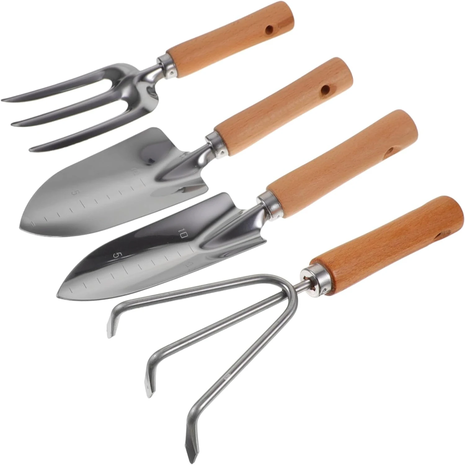 

High-Quality Premium Garden Tool Set - Essential Hand Tools for Effortless Gardening. Includes Three-Tooth Rake, Soil Shovel, an