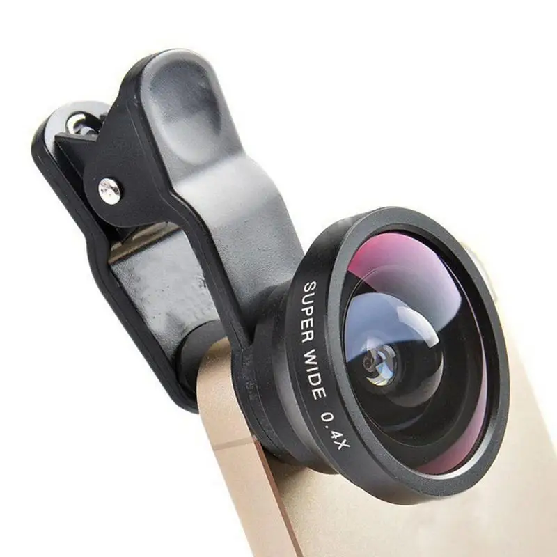 0.4X Wide Aangle Lens for iPhone 15 Pro Max Portable Phone Lenses Cell Phone Lens Clip Kit Universal Lend for Tablet Cell Phone