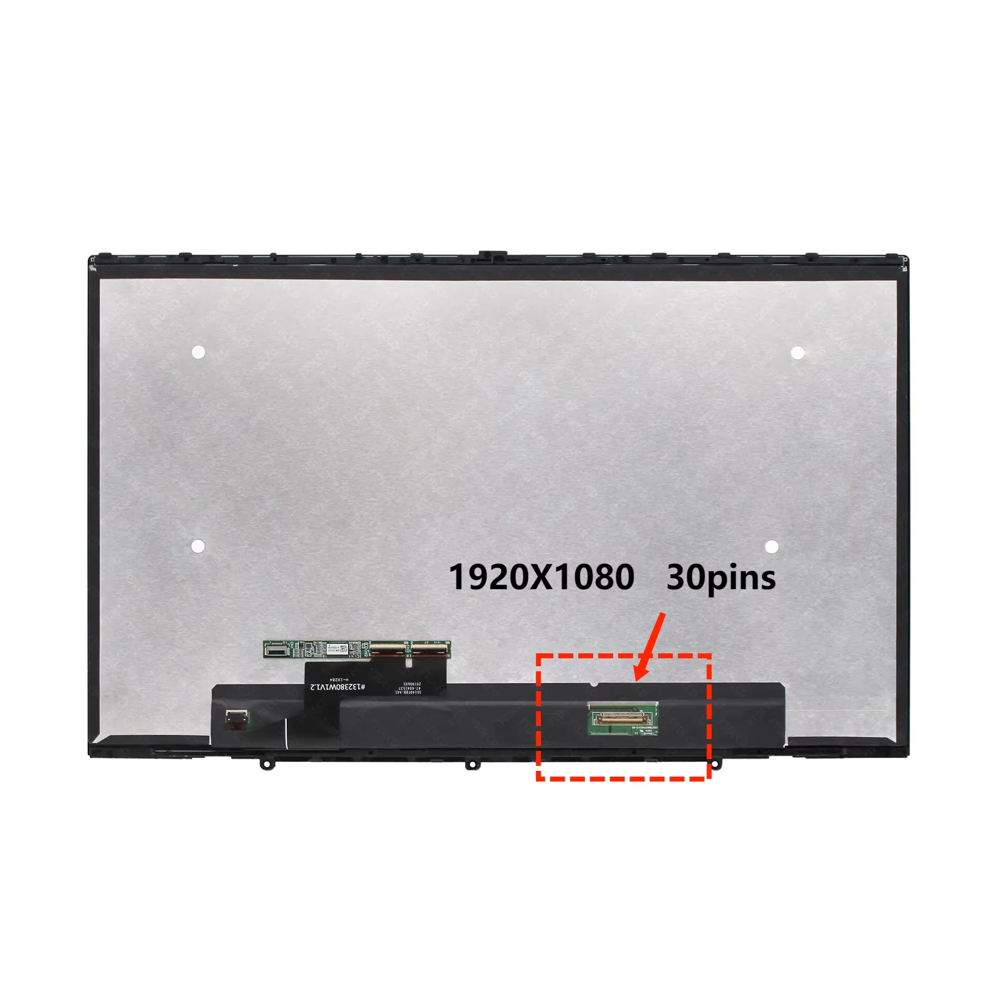 for Lenovo Yoga C740-14IML 81TC Display 14.0'' FHD IPS LCD Screen Touch Digitizer Glass Assembly w/Frame 1920X1080 30pins 60 Hz