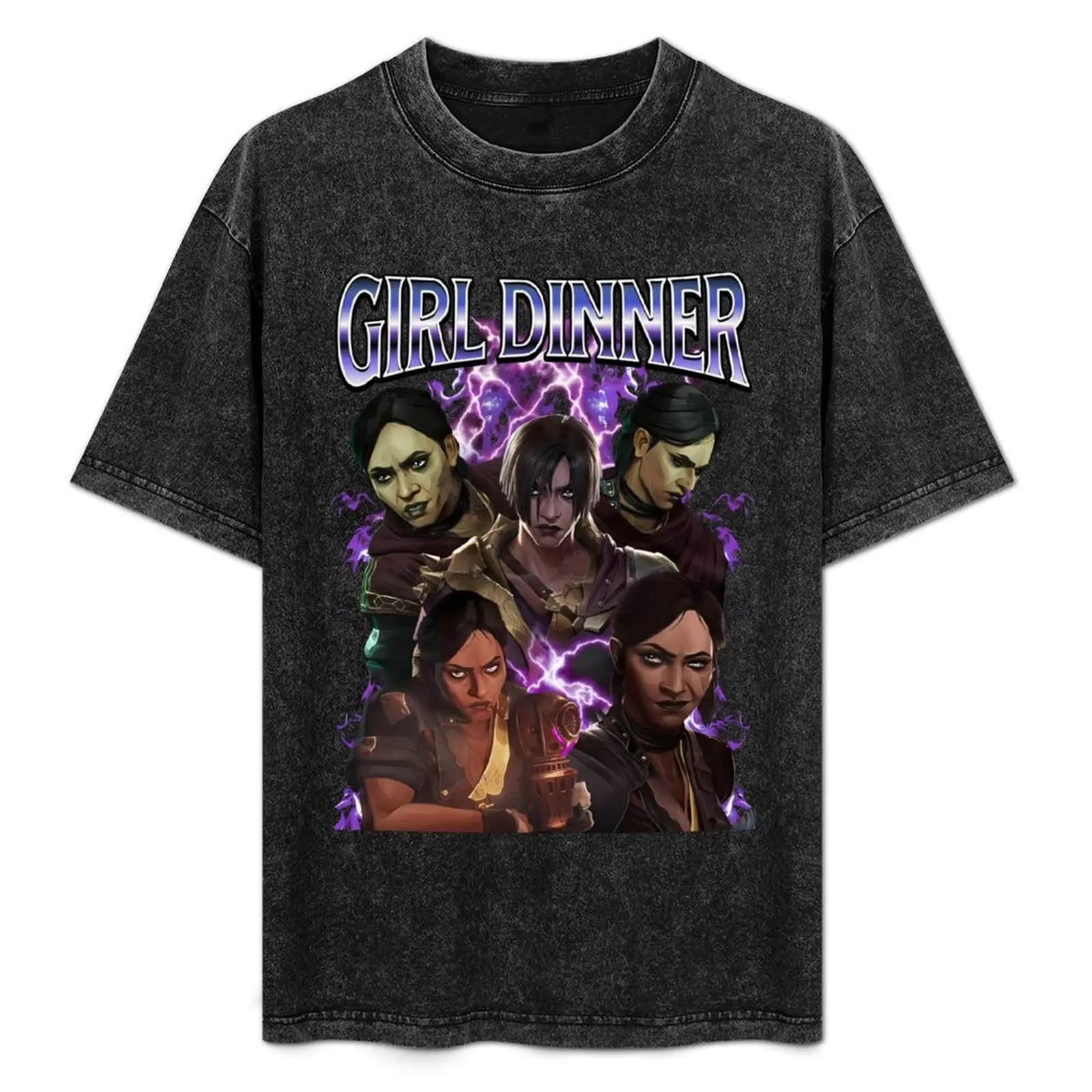 Sevika Arcane Movie Character T-Shirt Comfortable Work Wear Tee