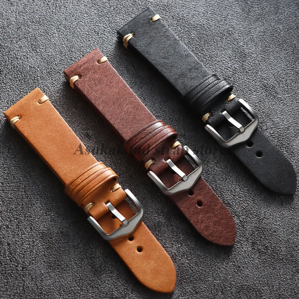 18 ミリメートル 19 ミリメートル 20 ミリメートル 21 ミリメートル 22 ミリメートルユニバーサルマットレザー時計ストラップセイコーオメガ牛革ブラウンブラックメンズ時計バンドアクセサリー
