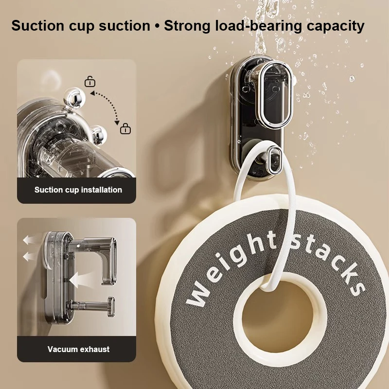 Bathroom Storage Hooks Suction Cups Basin Hooks Wall Mounted Non Perforated Multifunctional Storage Shelves Home Storage