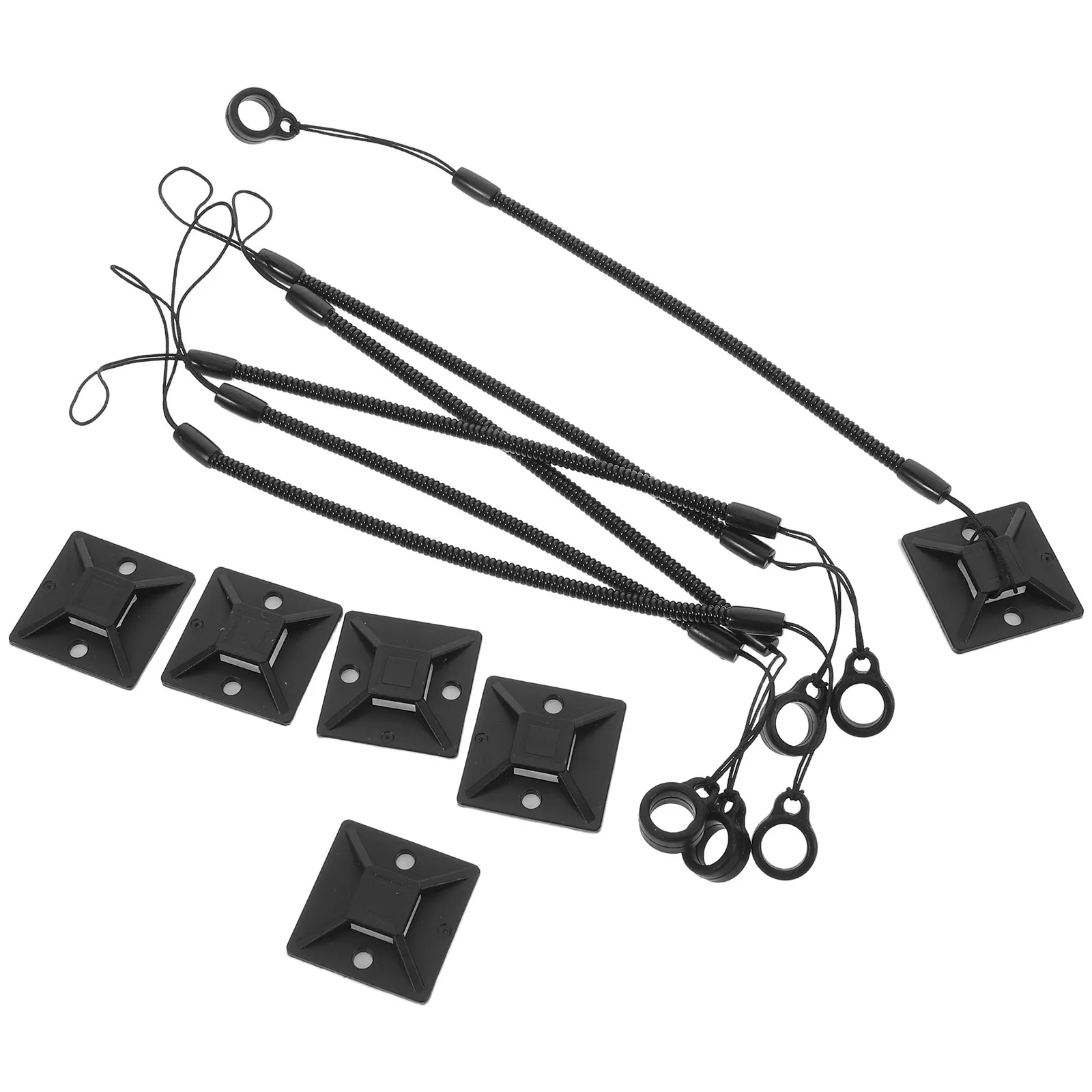 

Набор из 8 эластичных шнурков-фиксаторов для стилусов: спиральные выдвижные ремешки для планшетов и телефонов, предотвращающие потерю, для рисования и использования в качестве держателя для ручек