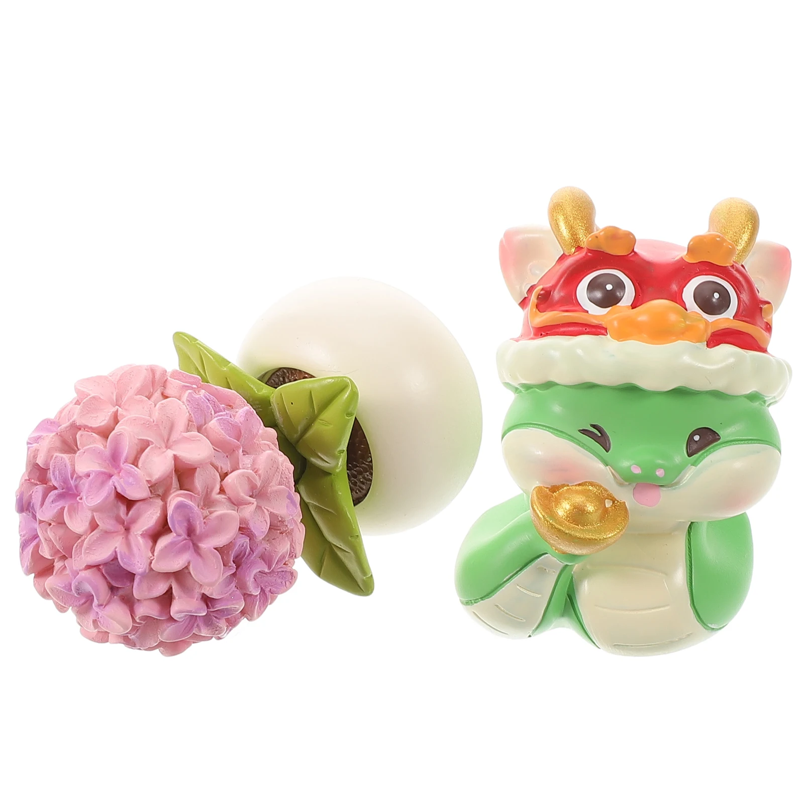 

2Pcs Car Interior Decoration Chinese Zodiac Snake Sculpture Miniature Flower Dashboard Ornament Creative Resin Animal Decor