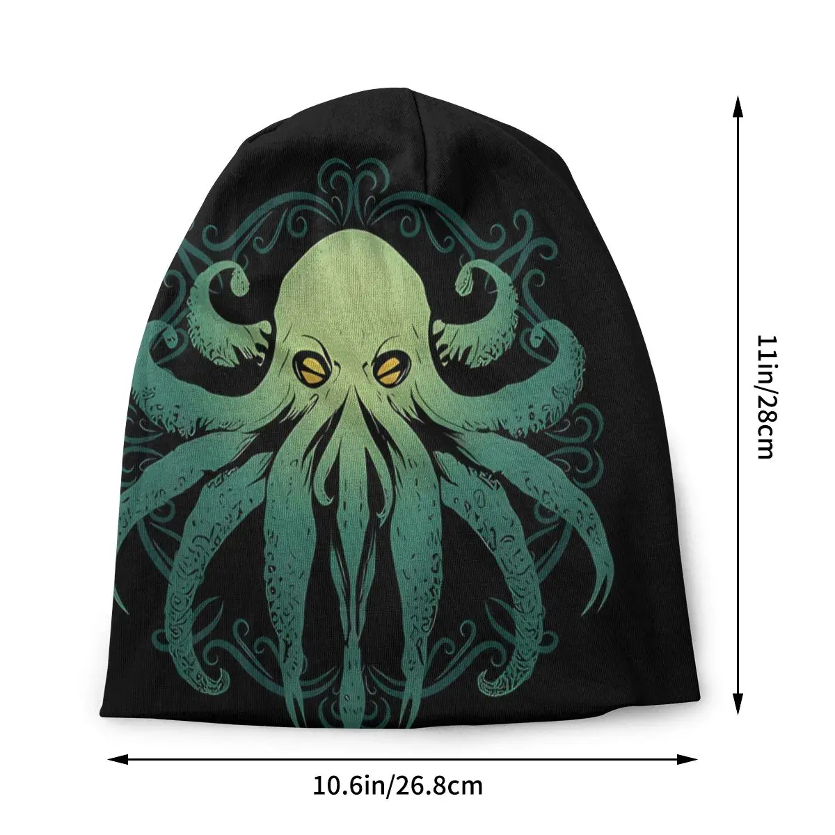 Bonnet Hats Cthulhu Men Women's Thin Hat Emblem Cosmic Horror Autumn Spring Warm Cap Street Skullies Beanies Caps