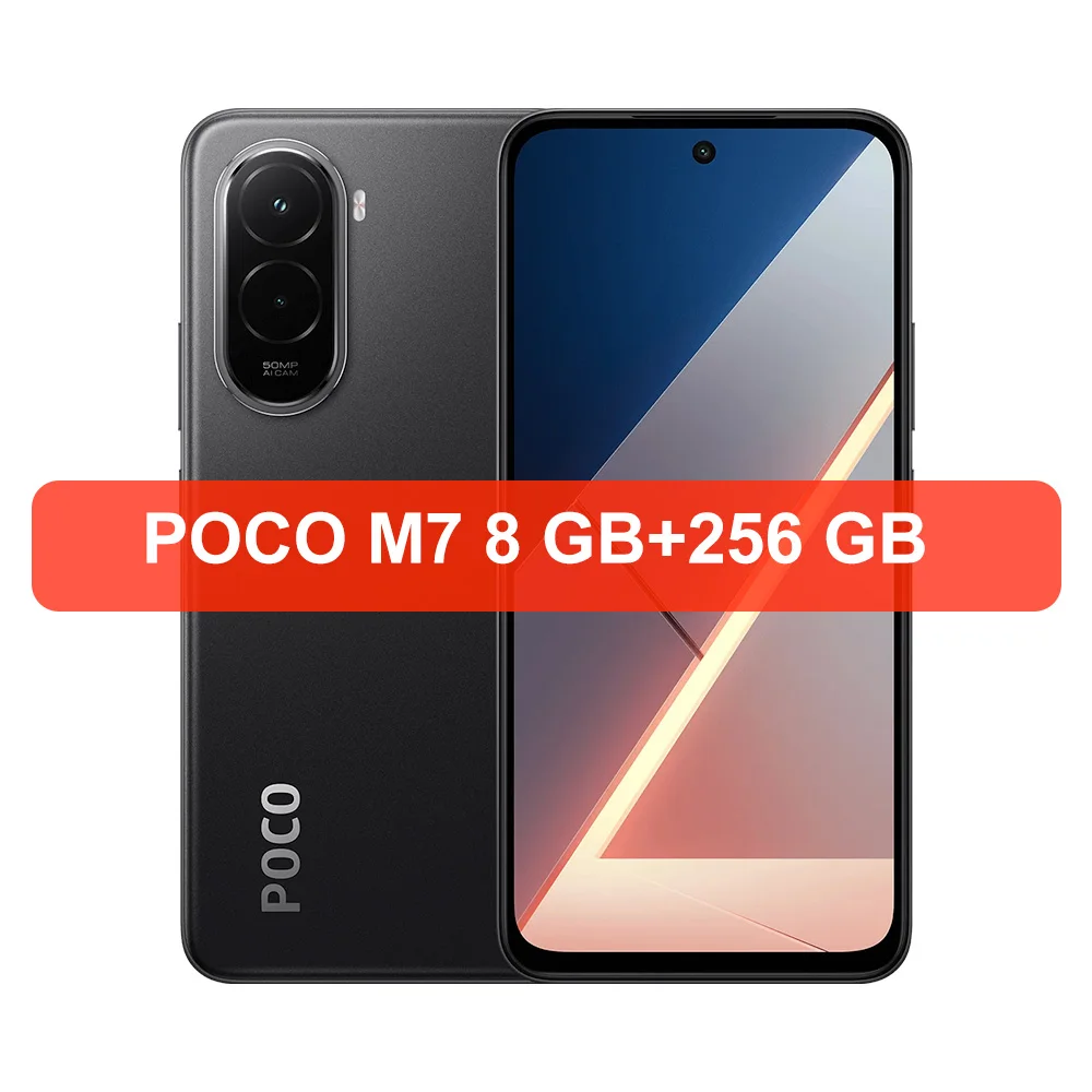 Uitverkocht) Globale versie POCO M7 Smartphone Snapdragon ®   685 4G Mobiel Platform 6,9" FHD+ DotDisplay 7000mAh 33W Snelladen NFC IP64