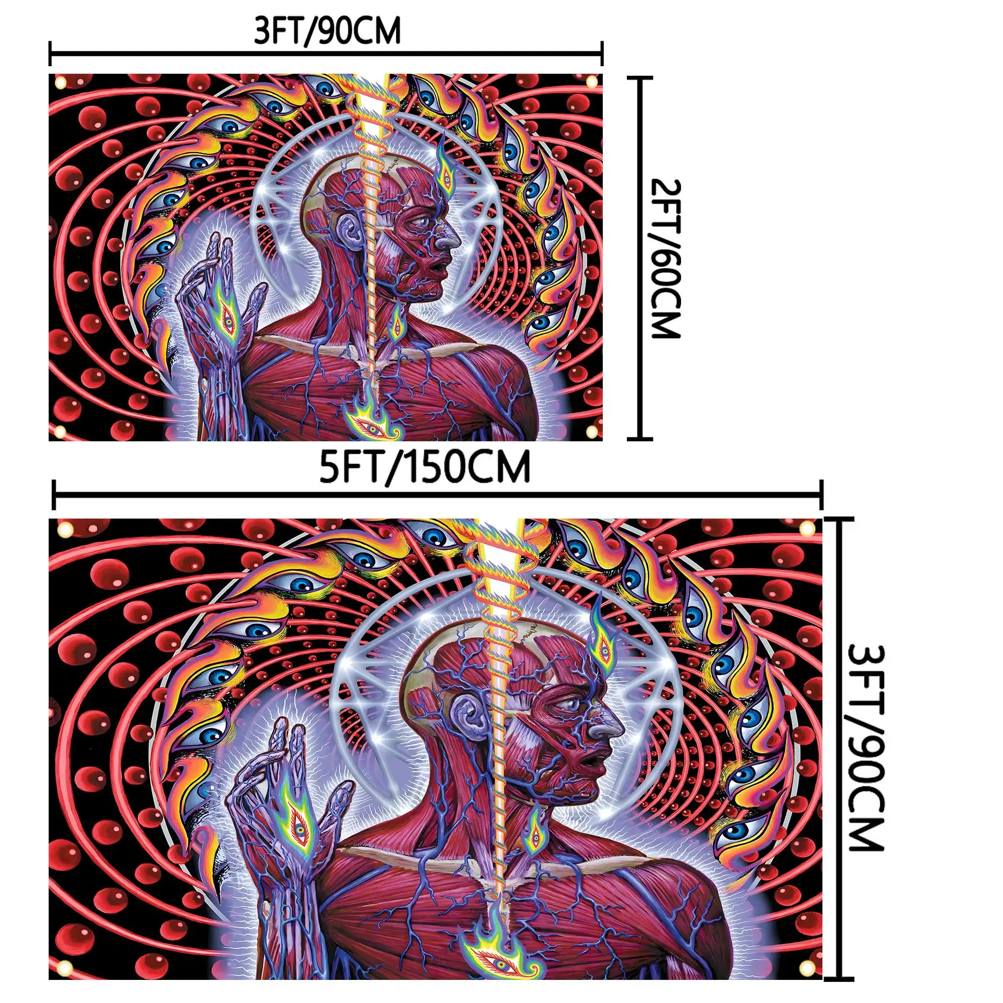 2x3fts 3x5fts Lateralus Tool Rock Band Decoration Garage Flag Tapestry Banner Outdoor Decorative flag Background Blanket