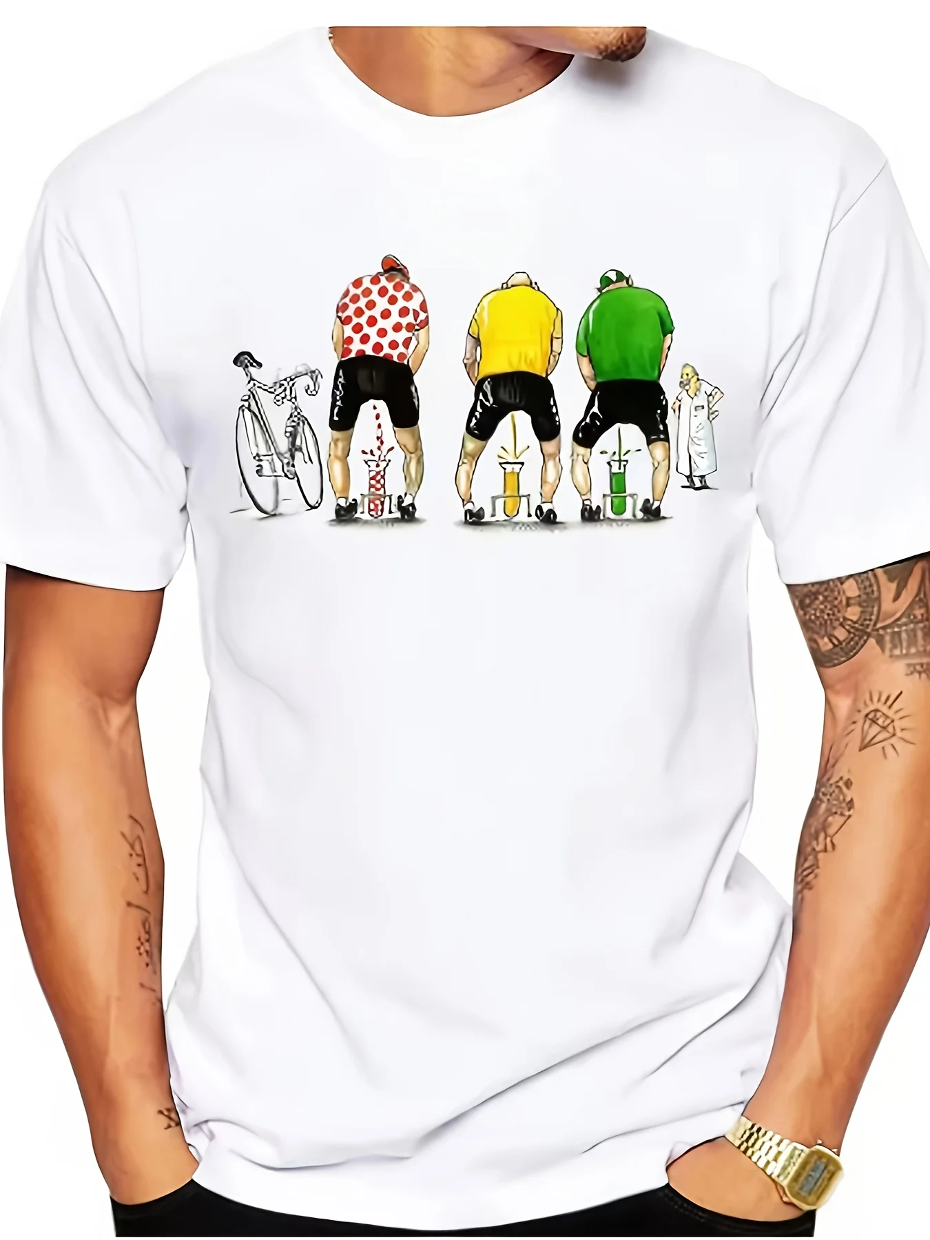 Men's Fashion Graphic T-Shirt — Simple, Loose-Fit, Casual, Comfortable, Trendy Hip-Hop Style Tee
