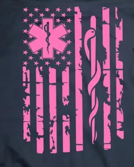 

Emt Flag Hoodie Paramedic Pink Flag Sweatshirt Gift for EMS Hoodie Men