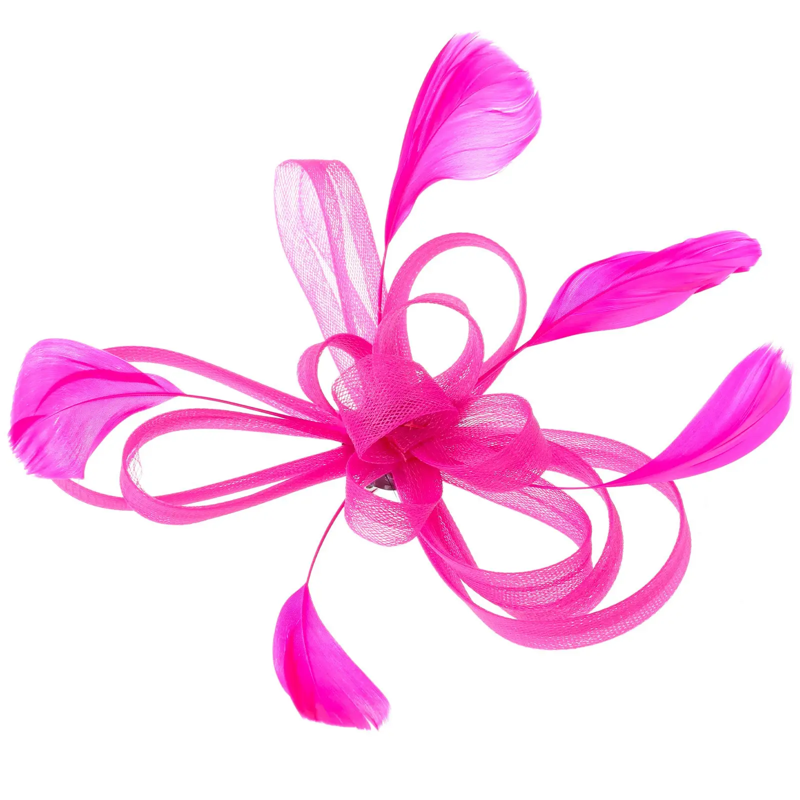 

Elegant Fascinator Clip For Women Wedding Bridal Accessories Plumage Corsage Barrettes Party Tea Cocktail Headpieces