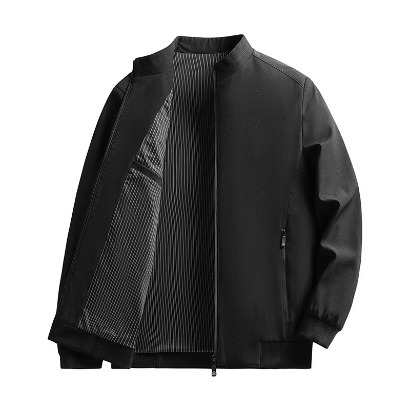 

Lightweight Bomber Jacket Fashion Stylish Waterproof Windbreaker Autumn Winter Men Zip Outerwear Sport Business Golf Casual Coat