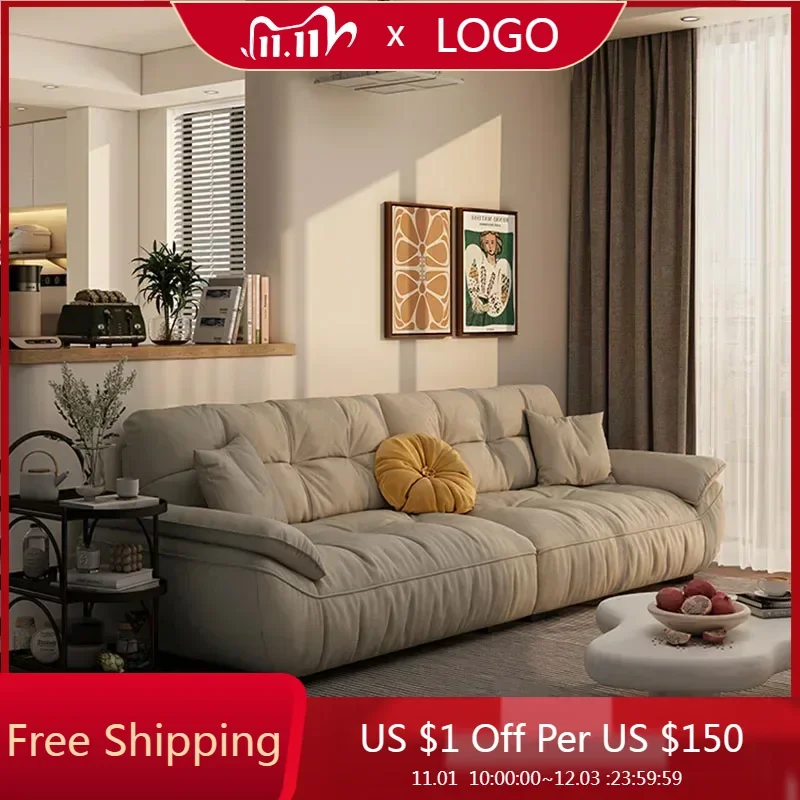 

Modern Comfortable Sofa European Designer Simple Single Couch Reception Relax Lounge Sofa 3 Seater Muebles Home Furniture