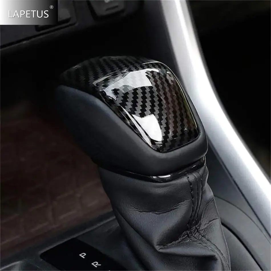 

Carbon Fiber / Matte Car Gear Shift Handle Head Knob Accessories Cover Trim For TOYOTA RAV4 XA50 Venza Harrier Highlander Kluger