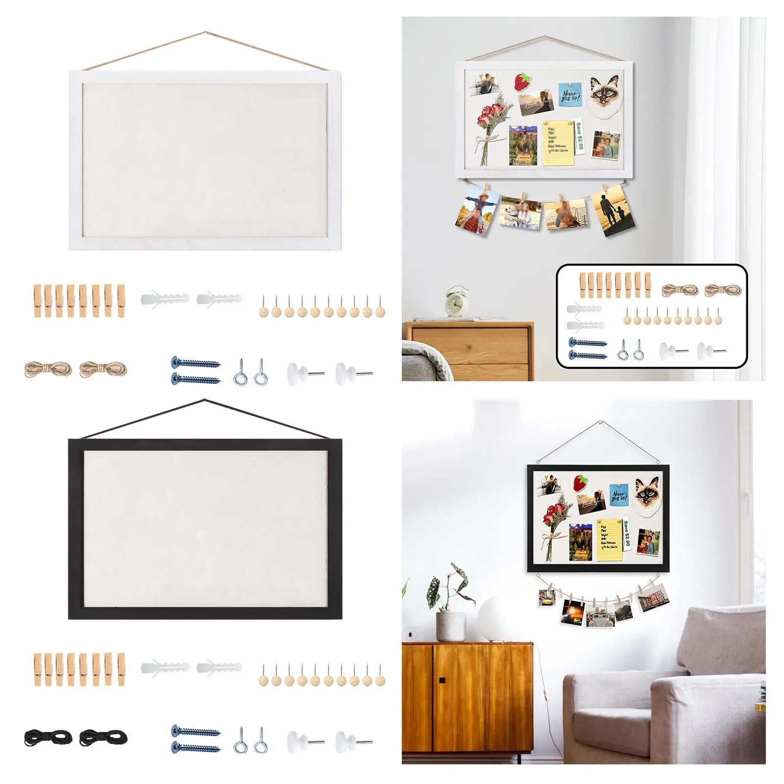 Пробковая доска с орнаментом, деревянная рамка, креативные 10 штифтов, подвесная, 40 см x 30 см, доска для сообщений для гостиной, декор для офиса, дома, кухни