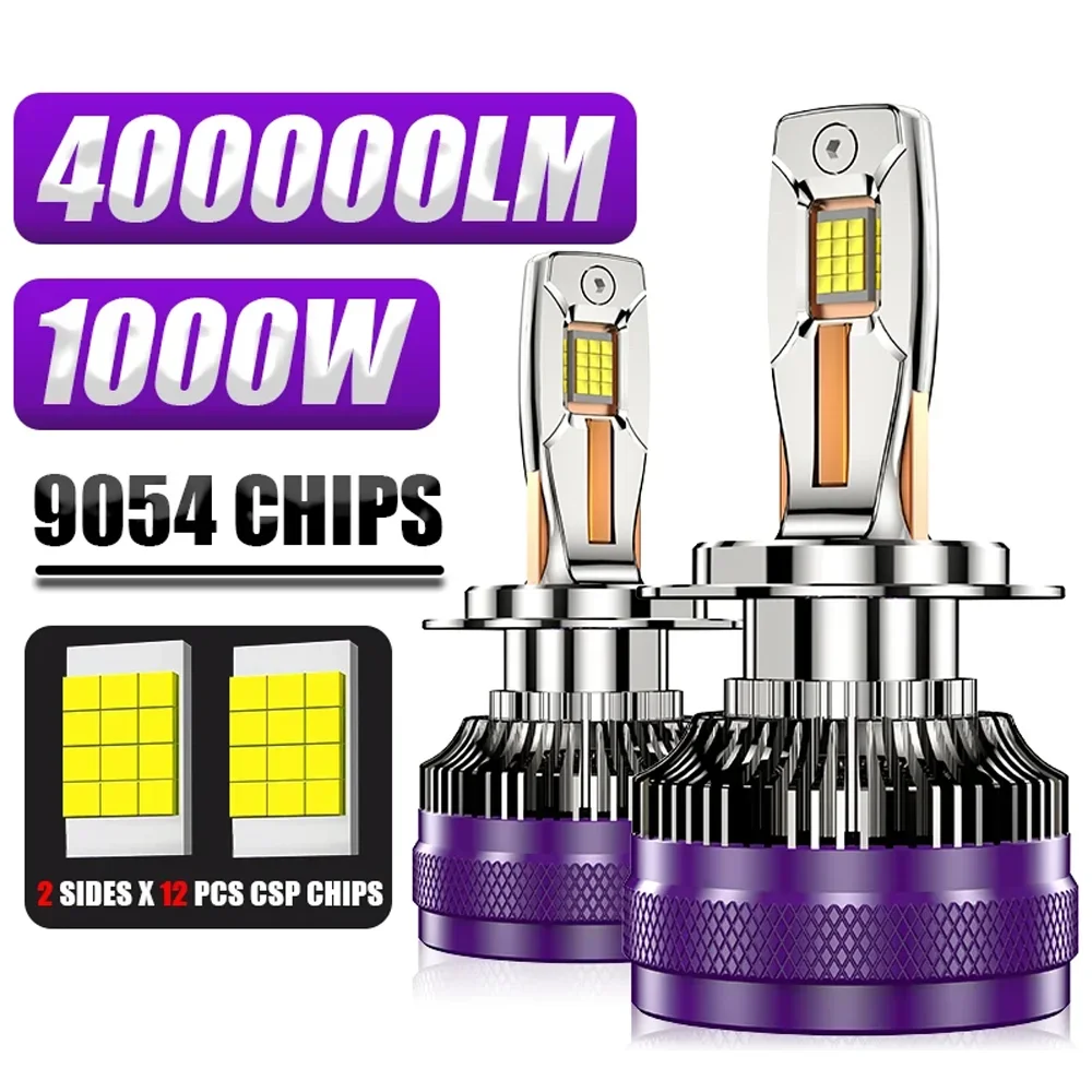 

1000W H7 LED Canbus Bulb for Car Headlight Kit Fog Light H4 Led Light H11 H1 H8 H13 HB3 HB4 9005 9006 Turbo LED Lamp 800000LM