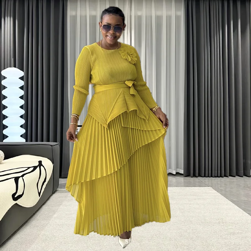 miyake-jupe-plissee-costume-2025-printemps-et-ete-nouveau-ample-grande-taille-senior-sens-couleur-unie-irreguliere-grand-ourlet-vetements