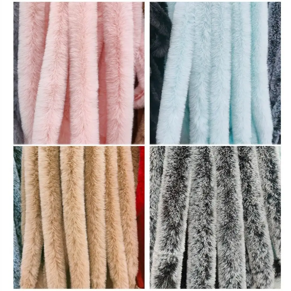 

Cuff Plush Strip Faux Fur Ribbon Tape Handmade Wool Tops Stage Costume Fluffy Trim DIY Apparel Sewing 1M