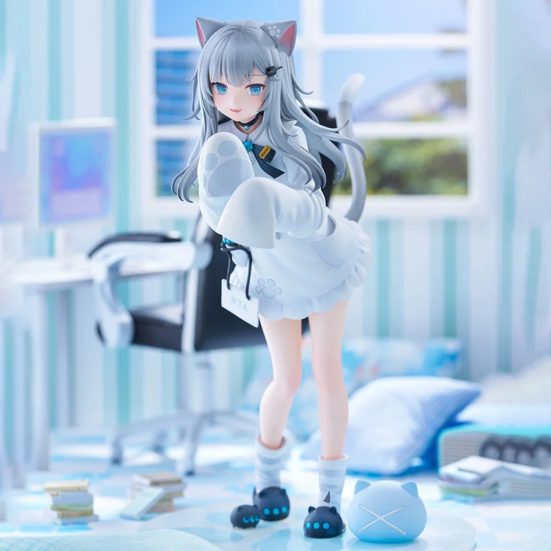 

Virtual Idol Kawaii Catgirl Pajama Action Figure Anime Girl Desktop Pc Case Decoration Model Ornament Toys Festival Gifts