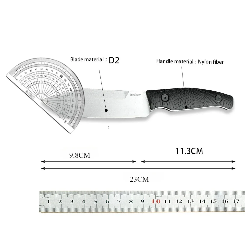 D2 Steel Blade Nylon Fiber Handles Tactical Hunting Knife Survival Knife Self Defense EDC Tools Camping Portable Knives