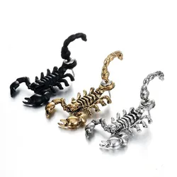 1 Single Gothic Punk 3D Scorpion Stud Earrings for Women Men