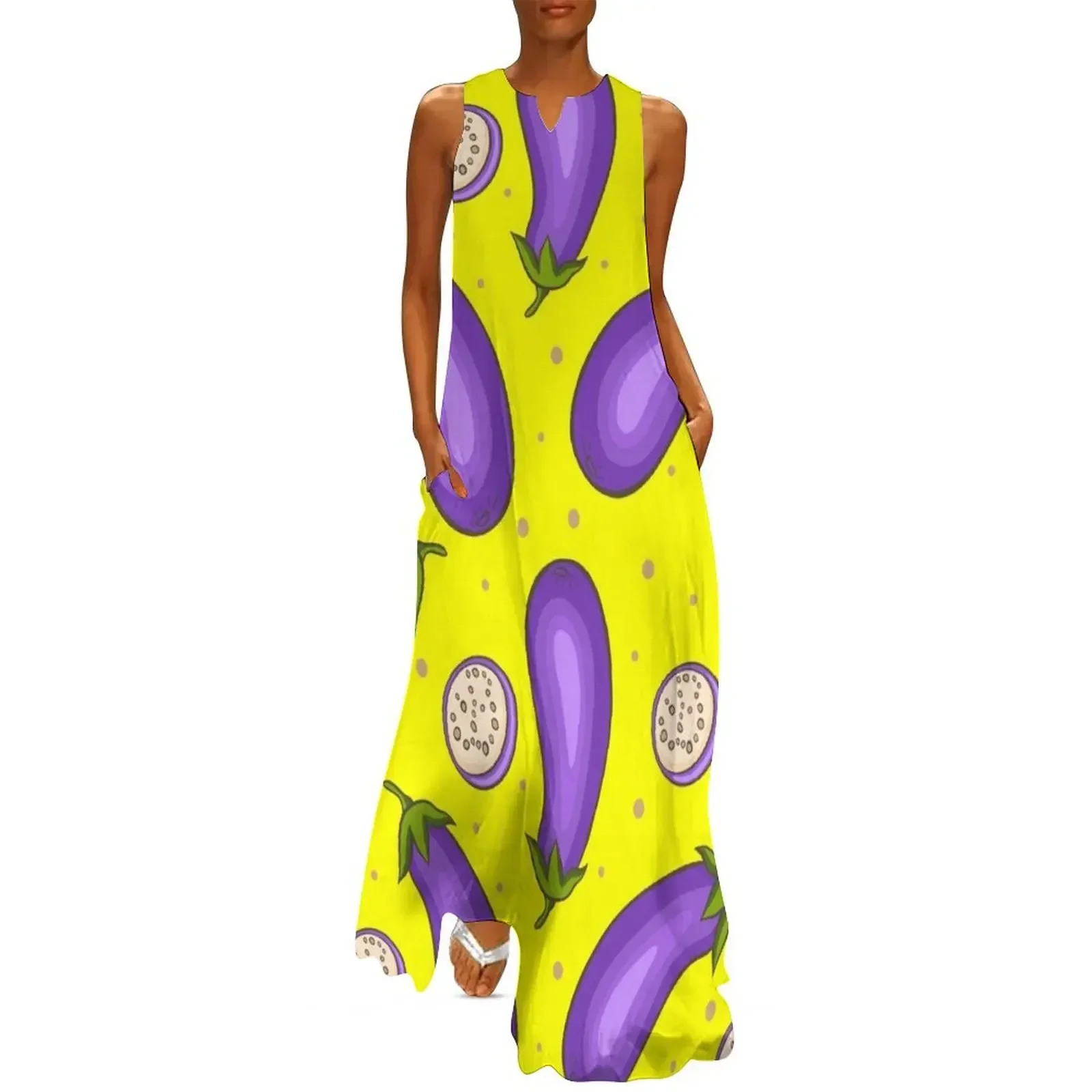 

What Did You Eggspect Long Dress Aesthetic clothing clothes for women Women's summer suit Dress for girls Dress