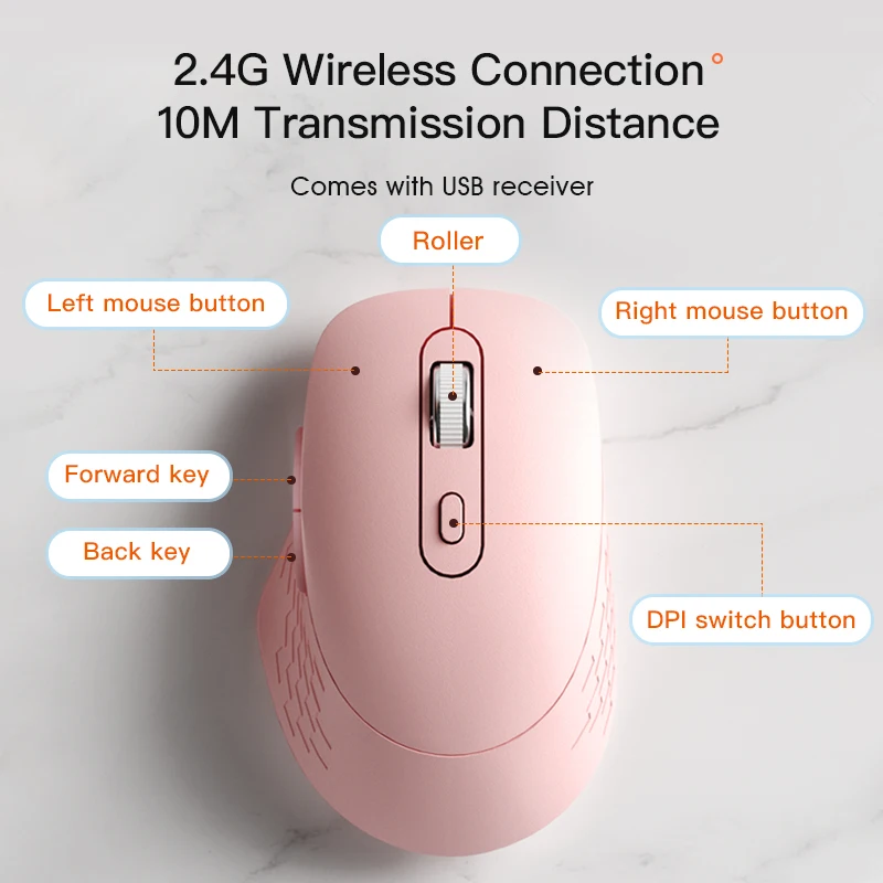 Wireless Mouse Gamer Wirelesss Computer Ergonomic Rechargeable Mause For Portable Desk Gaming Office Accessories Support Laptop