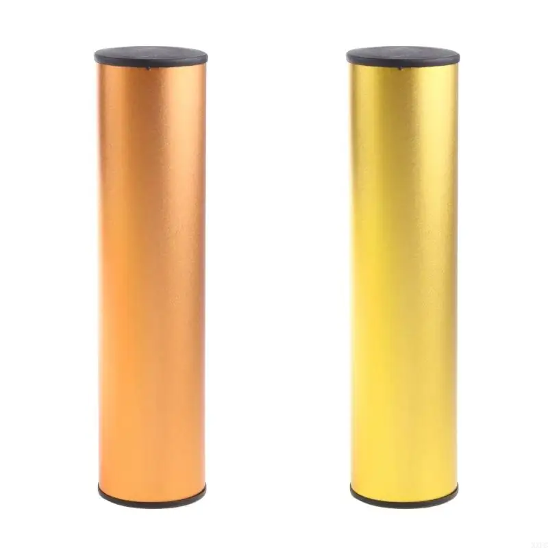 XXFC Stainless Steel Sand Shaker Cylinder Metal Sand Shaker Professional Rhythm Musical Instrument Percussion for Studio Band