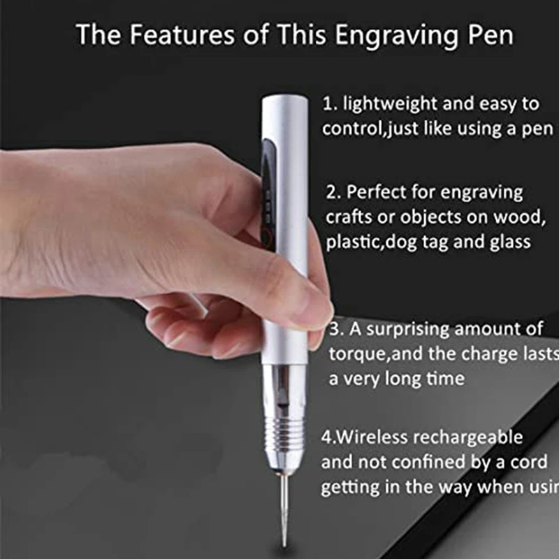 Mini Stylo de Meulage Rechargeable SB, Machine à Polir les Ongles, Outil de Gravure Sans Fil, A, 1 Ensemble