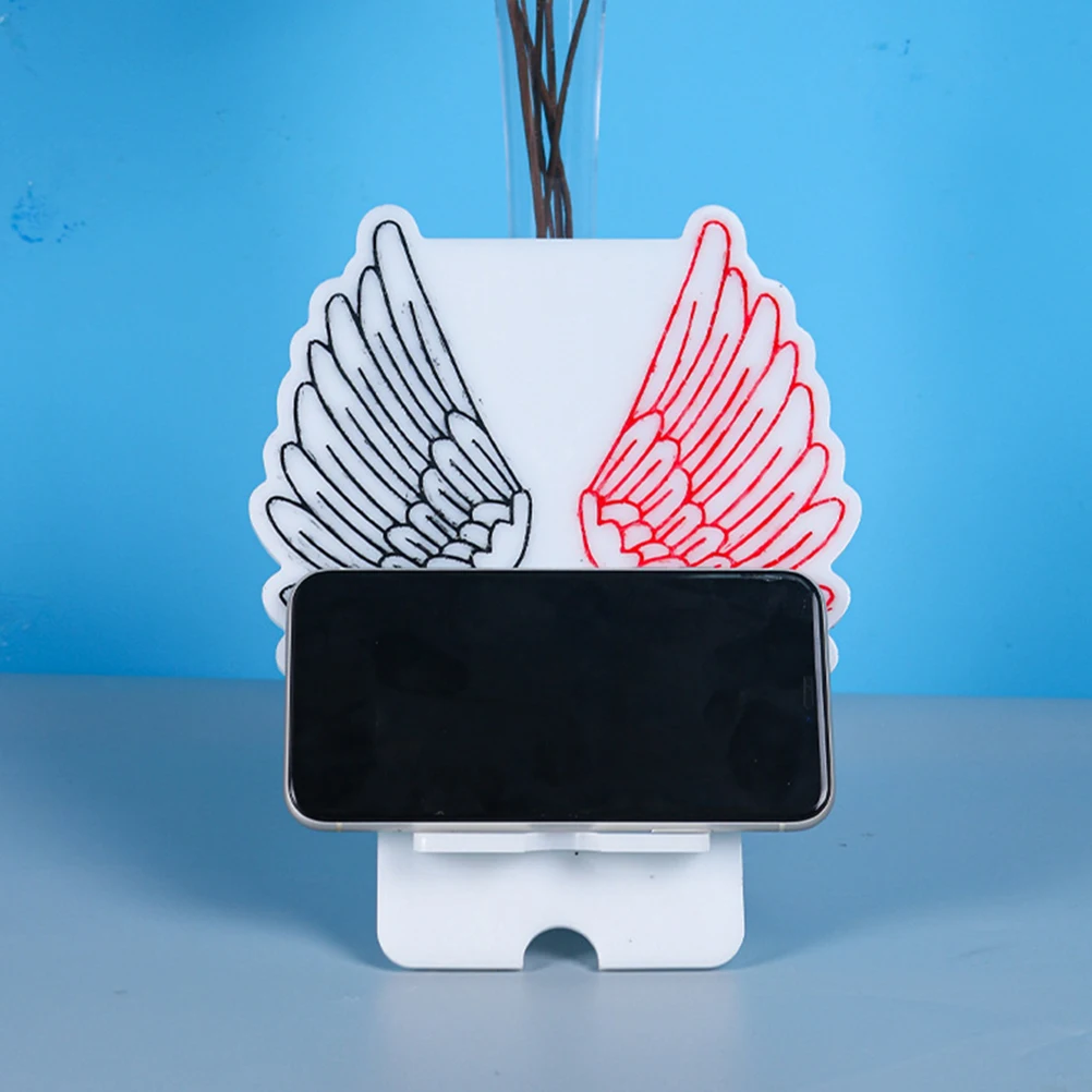 

Epoxy Resin Phone Holder Mold Cellphone St Silicone Die DIY Manual Creative Crystal Creative Crystal Epoxy Mold Reusable