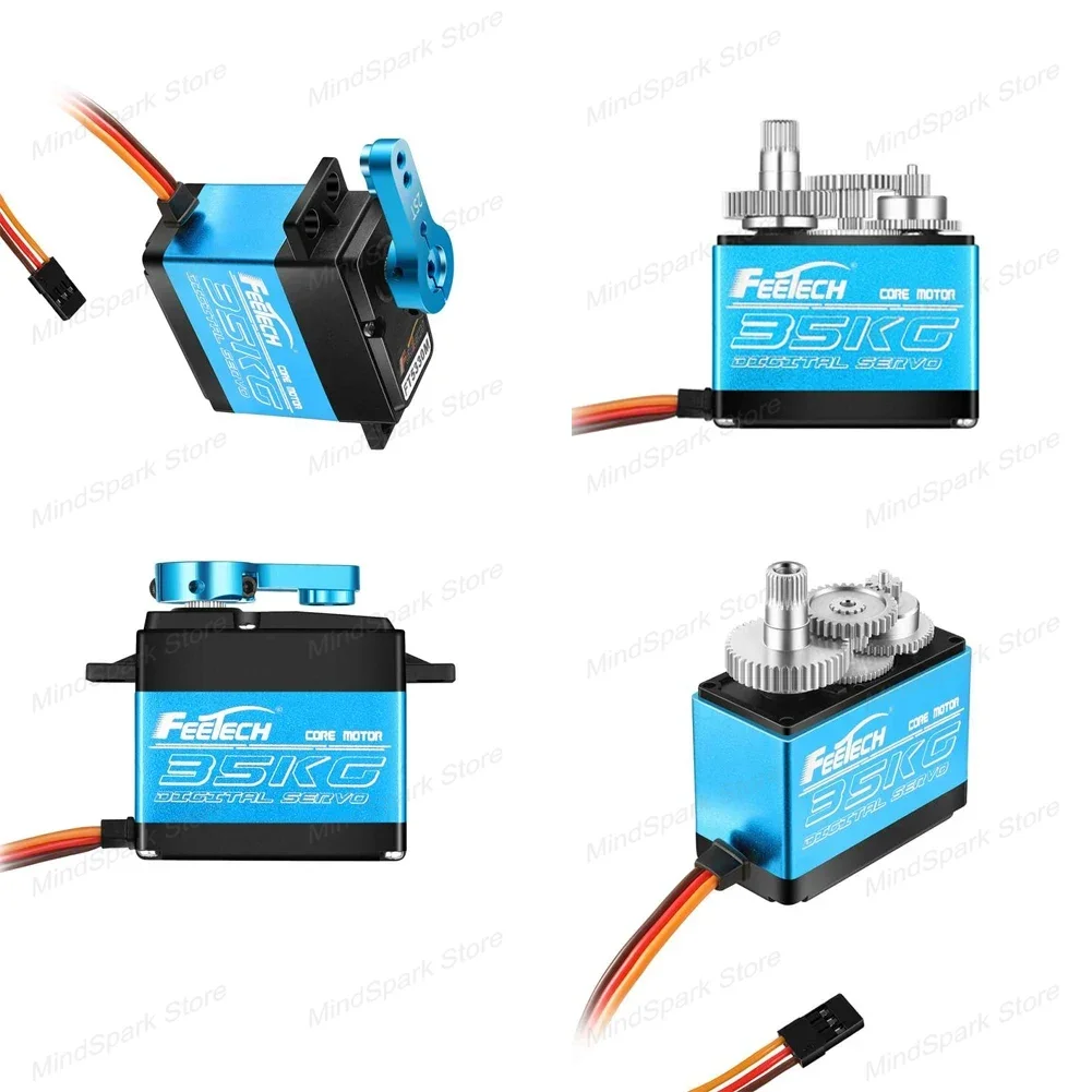Servo digitale 35KG Motore con nucleo ingranaggi in metallo Coppia elevata da 180 gradi 4-8,4 V Servos per giocattoli di modifica modello di auto aereo robot fai da te