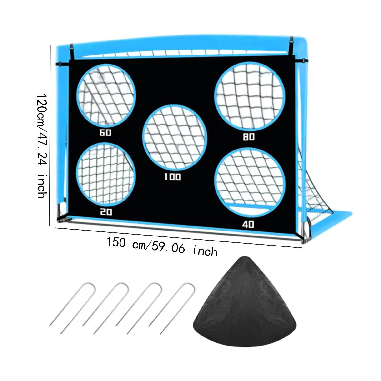 But de football pour filet de football d'arrière-cour, équipement d'entraînement, Compact et Portable