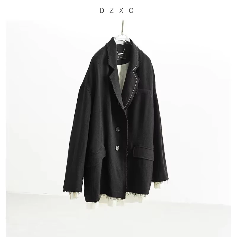 Women's Black Oversized Blazer Autumn Winter 2025