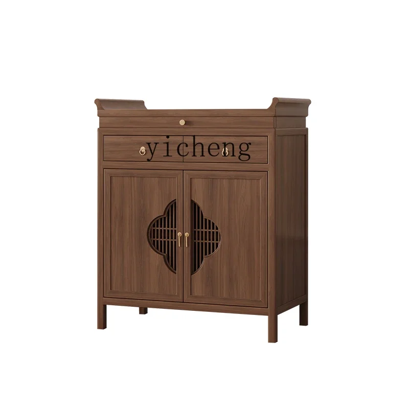 

New Chinese Style Altar Burner Table Household Solid Wood Buddha Shrine Living Room God of Wealth Gong Console Table Sets