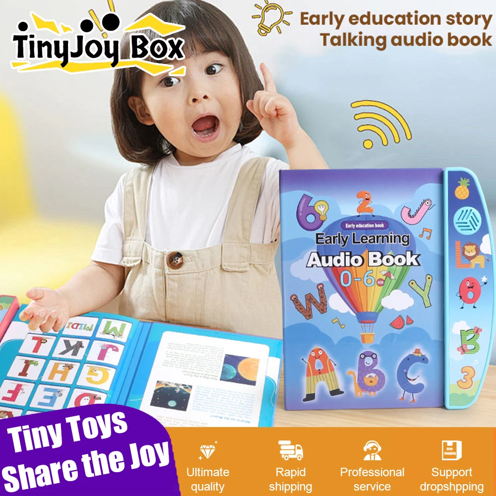 

Children Electronic Book English Educational Sound Reading Machine Smart Electronic Books Story for Kids Students Children Gifts