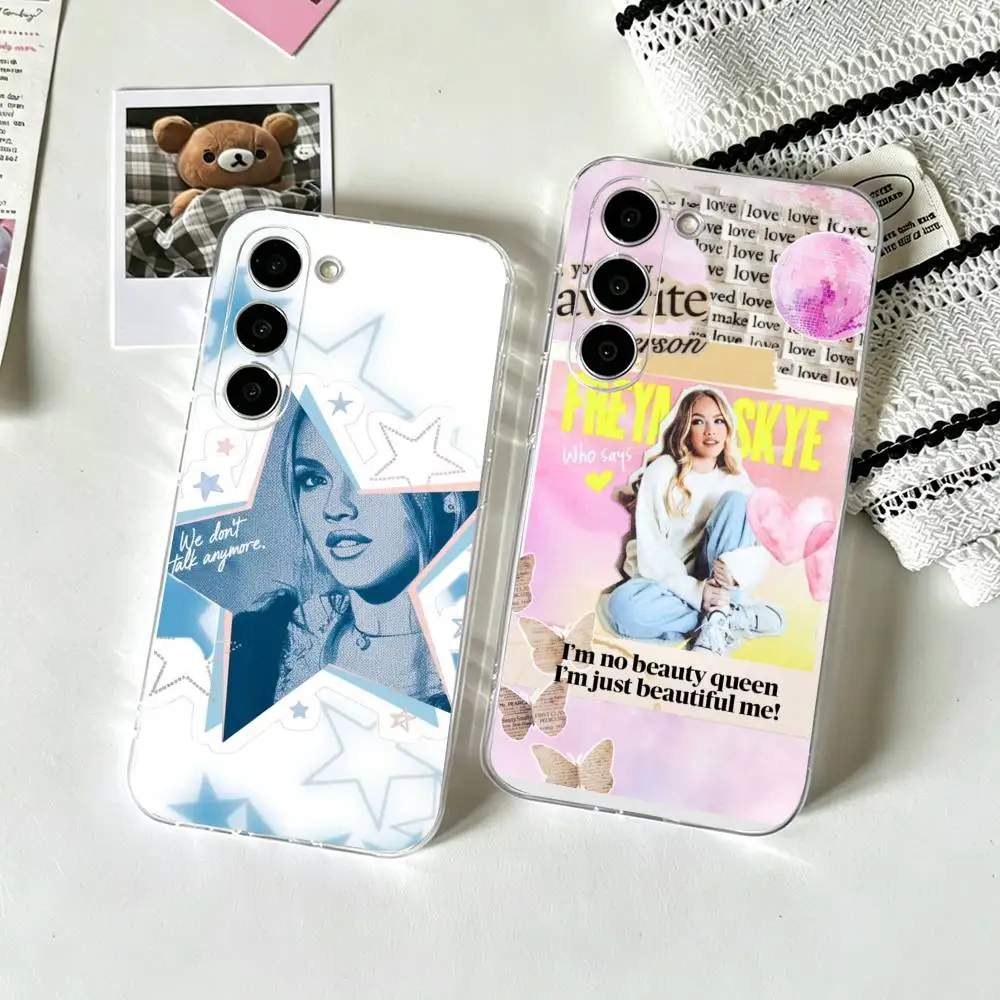 F-Freya Skye Singer Phone Case For SamsungA10,12,20,21S,30,31,40,50,51,52,70,71 Transparent Cover