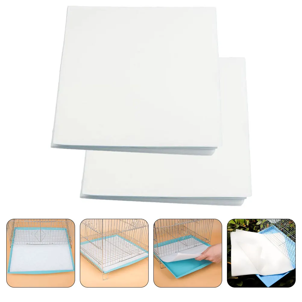 

300 Pcs Thickened Paper Pad Bird Cage Liners Accessories Birdcage Mat Birdcages