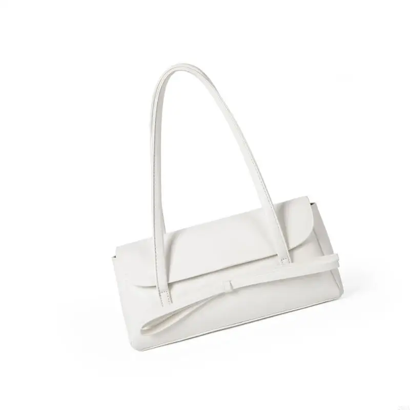 

Elegant Shoulder Bag With Bows Detail Spacious Compartments PU Leather Casual Bag 20CA