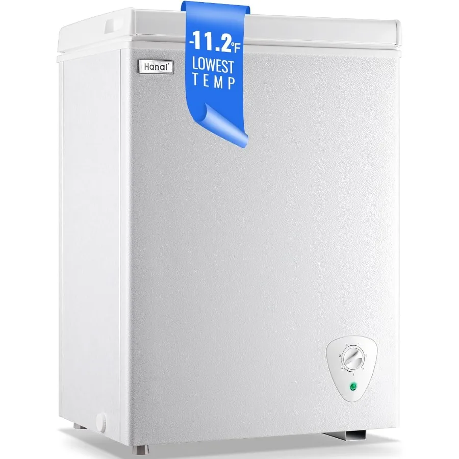 

WANAI Chest Freezer Mini Small Deep Freezers Apartment Dorm Freezeing Machine with 7 Temp Control Fast Cooling Portable for Hom