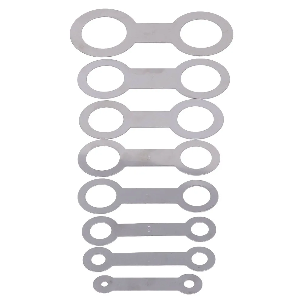 8pcs Metal Saxophone Pad Repair Kit​ ​Woodwind Instrument Pads​ ​Musical Instrument Repair Tool​ ​Saxophone Leveling Rings Pad​