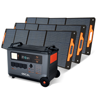 Power Max 3600 Oscal Power Station + Solar Panels  LiFePO4 57600Wh 1600W Portable Power Station Oscal PM200 Oscal