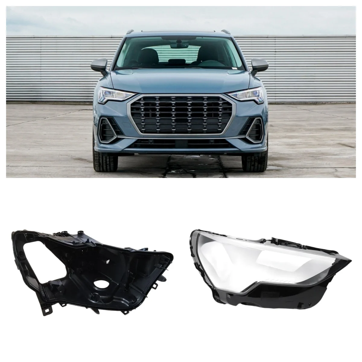 

For Audi Q3 2019 2020 2021 2022 2023 2024 Car Interior Replacement Parts Headlight Rubber Cover Headlight Bracket