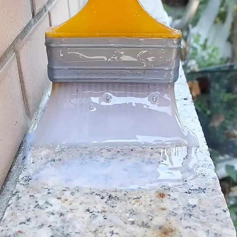 Colle Adhésive Transparente pour Isolation et Réparation de Carreaux de Sol, Mastic Invisible avec Brosse