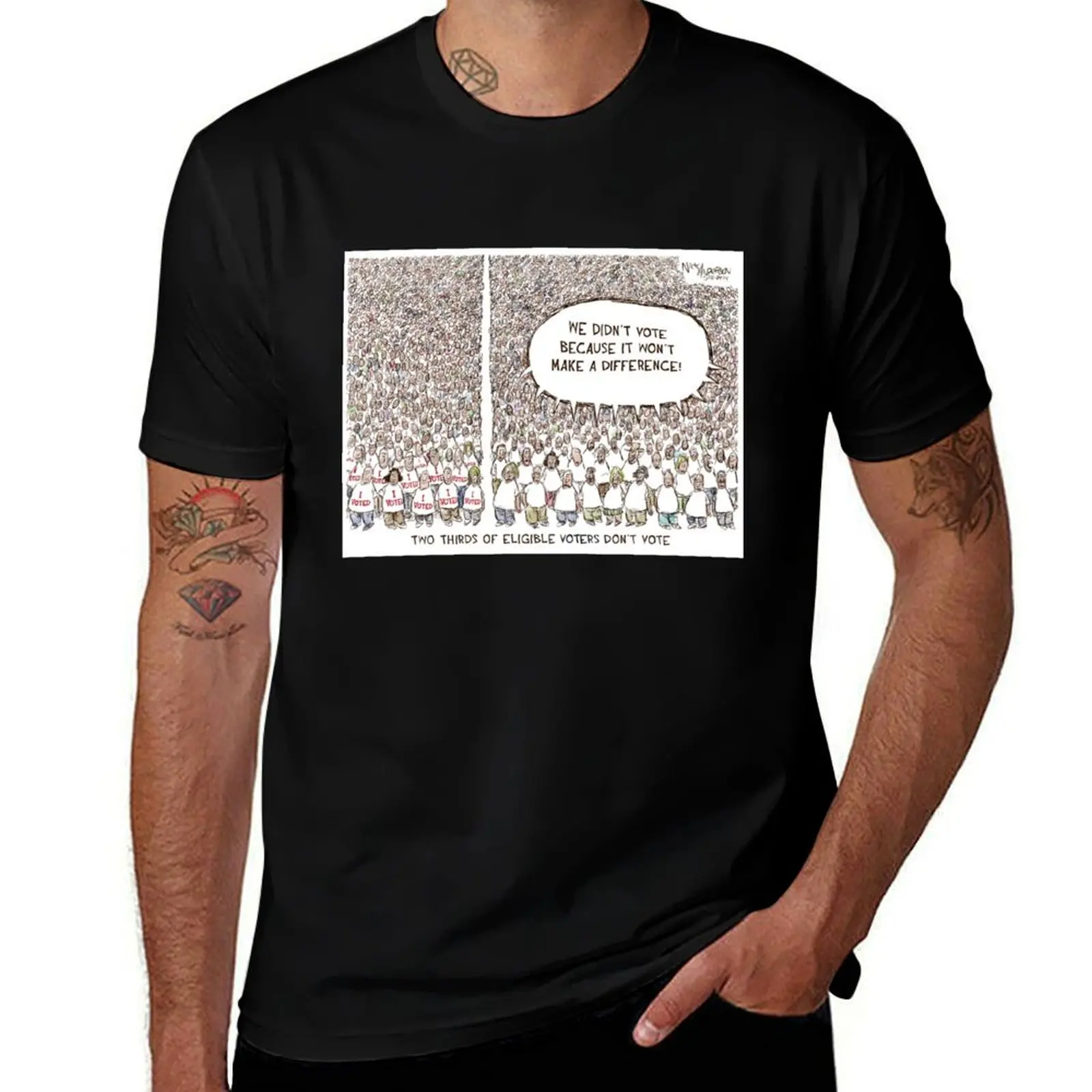 Voter Participation T-Shirt Simple Graphic Design T-Shirt