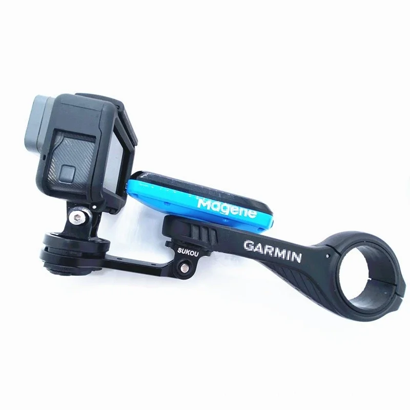 

Mountain Bike Computer Mount With Gopro Light Base EIEIO Computers Extension Bracket For Garmin Bicycle Accessories