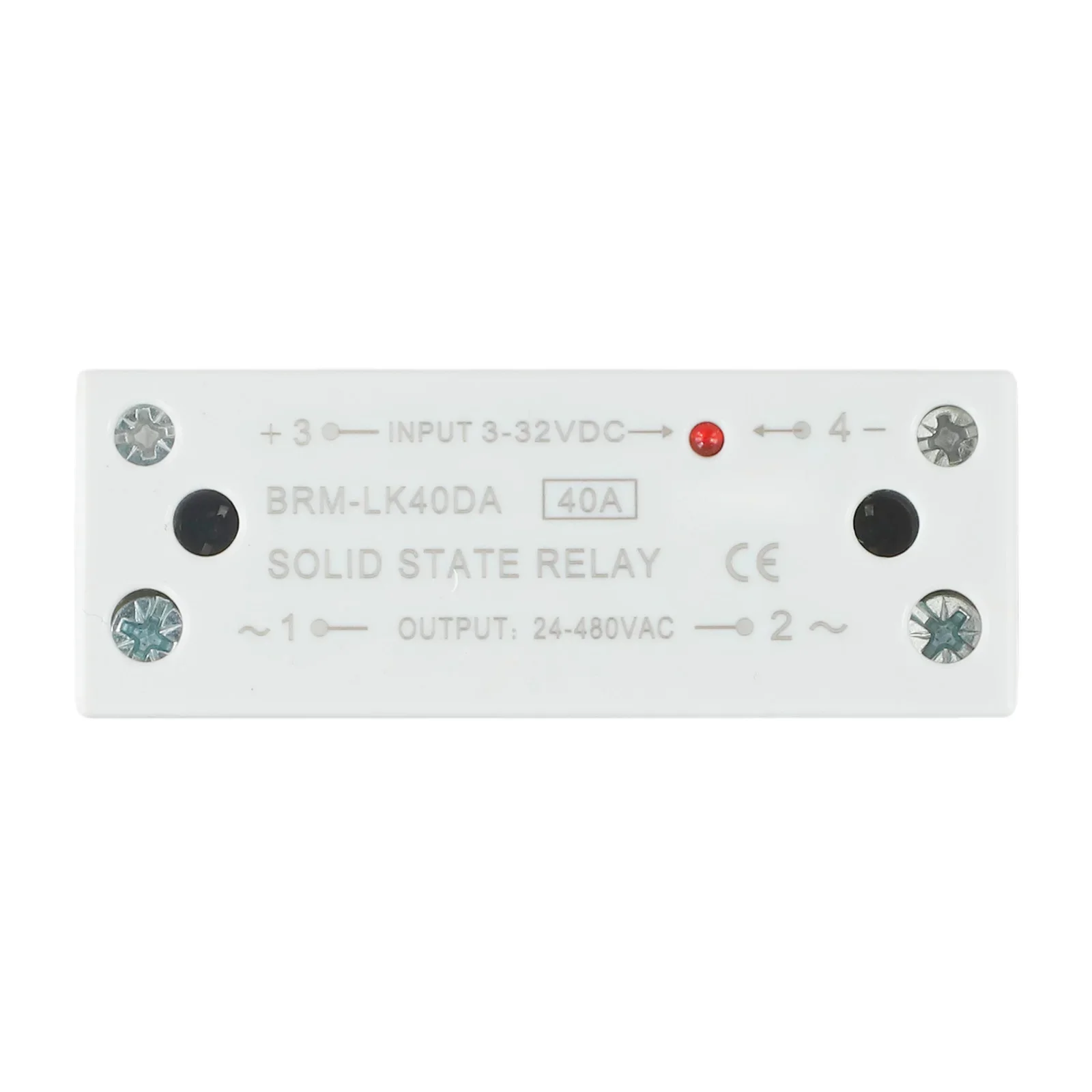 

Rail Mounted Solid State Relay 40A DC Control AC Relay Standard 35MM Rail Installation Thickened Heat Sink Design