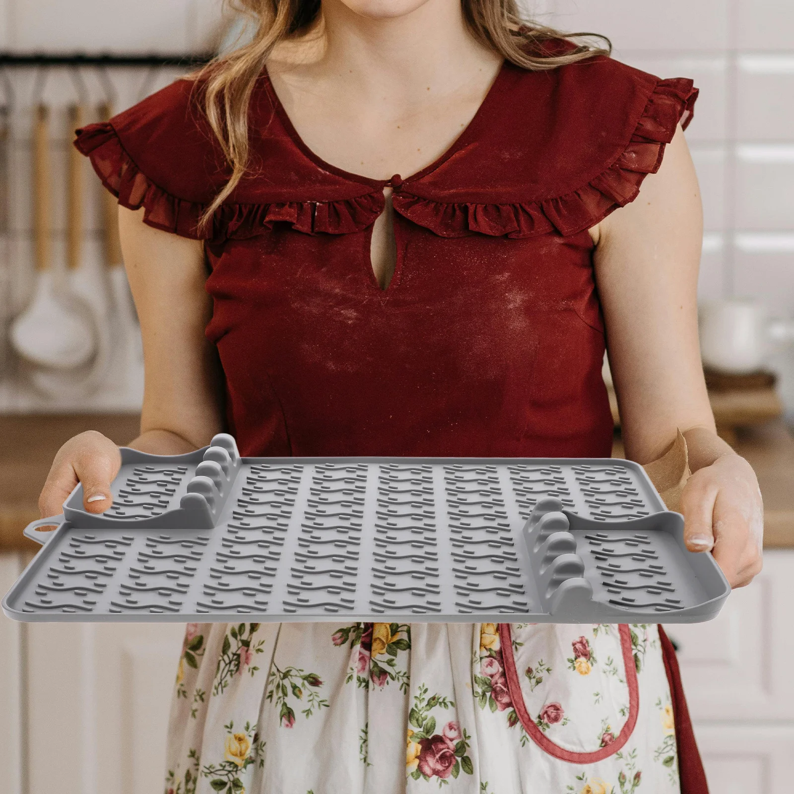 

Premium Silicone Bbq Grill Non-Slip Heat Resistant Griddle Tool Organizer Mat For Outdoor Countertop Deck Kitchen Use Waterproof