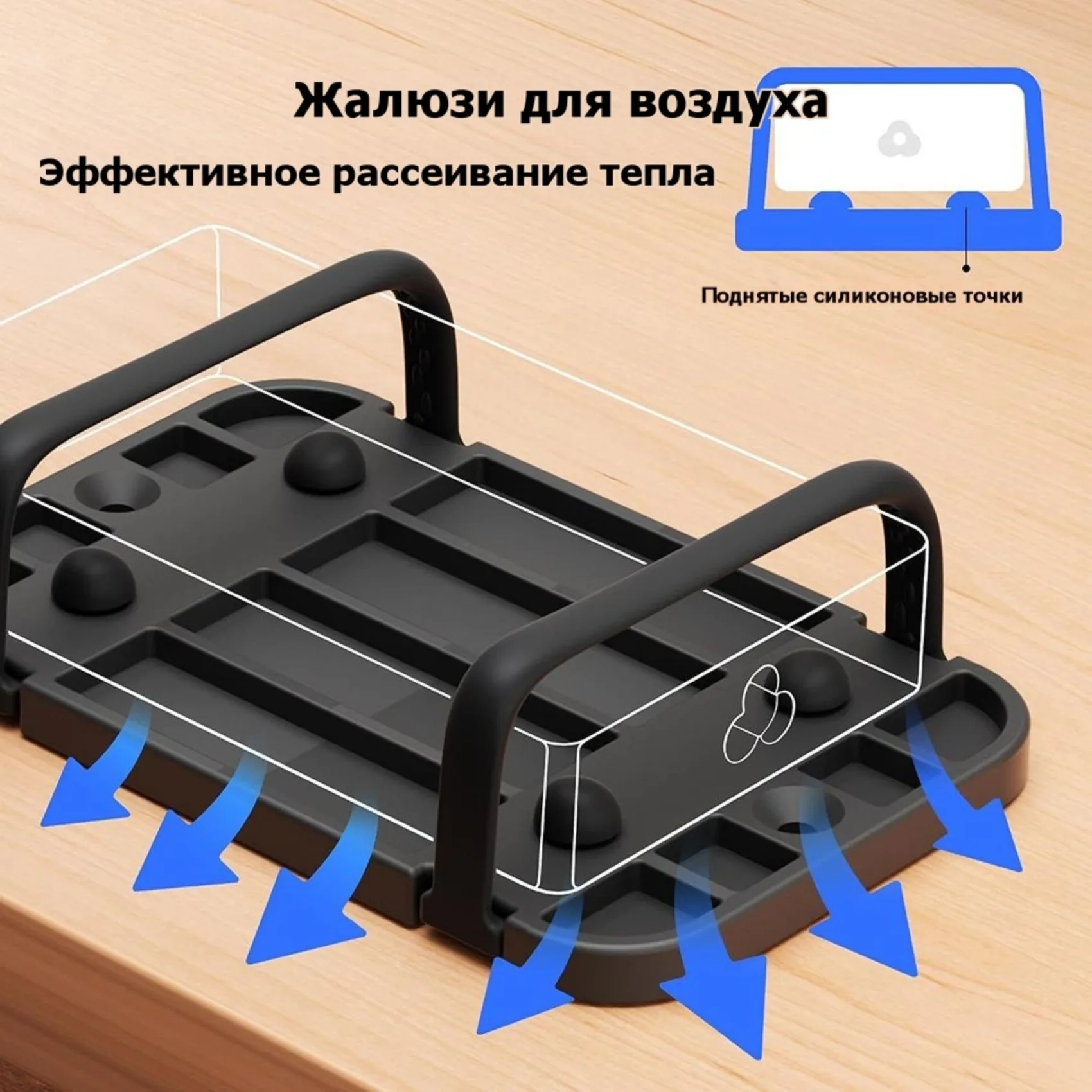 ABZW 2 Pack Laptop Holder, Under Desk Power Brick Mount