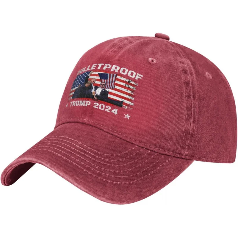 Trump 45 47 Bulletproof 2024 Gun President Trucker Baseball Cap